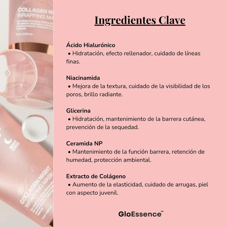 Mascarilla Nocturna de Colágeno - GloEssence